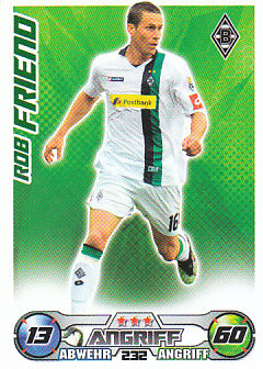 Rob Friend Borussia Monchengladbach 2009/10 Topps MA Bundesliga #232